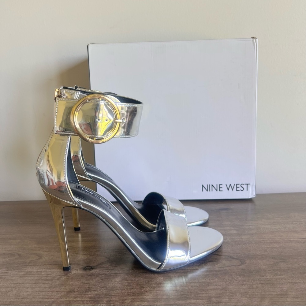 Nine West Mova3 Stiletto Ankle Strap Women's Shoe Size 8 #B1387B